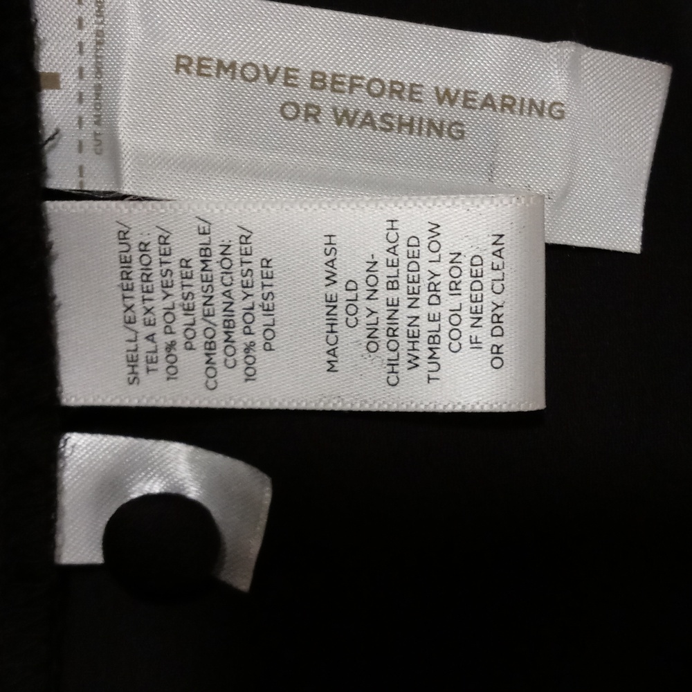 🆕️ 🖤LOFT🖤 - Black L/S Dress w/Sheer Polka Dot Ruffle Detail - Picture 13 of 16